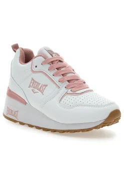 Sneakers Bianche e Rosa Con Platform Ev129-EVERLAST