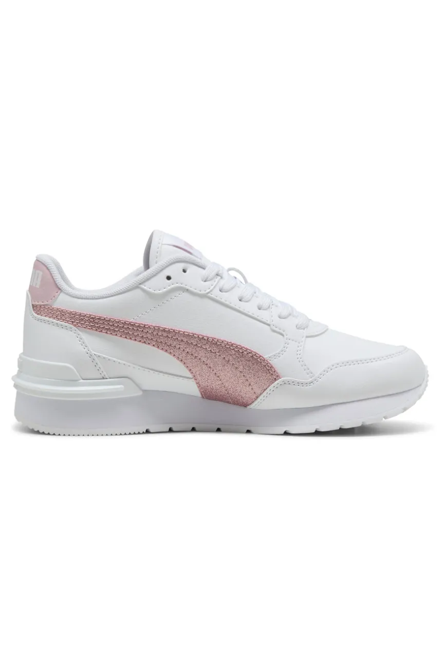 Sneakers Bianche e Rosa Puma ST Runner v4 SL Glitter Jr