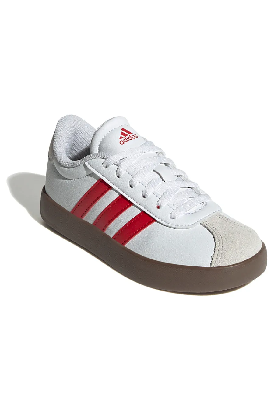 Sneakers Bianche e Rosse VL Court 3-ADIDAS Discount