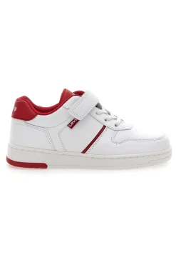 Sneakers Bianche e Rosse con Velcro LEVI'S 0079