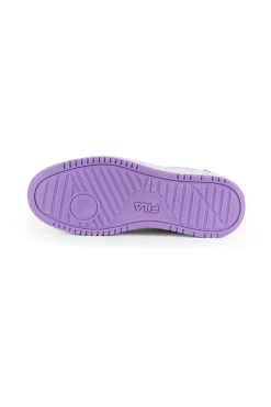 Sneakers Bianche e Suola Lilla Raga Wmn-FILA Best