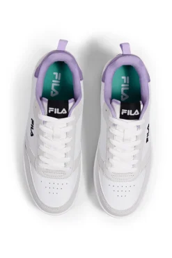 Sneakers Bianche e Suola Lilla Raga Wmn-FILA Best