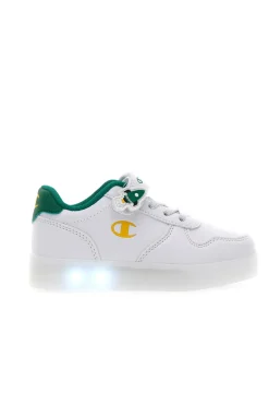 Sneakers Bianche e Verdi Con Luci Champion Glw B TD