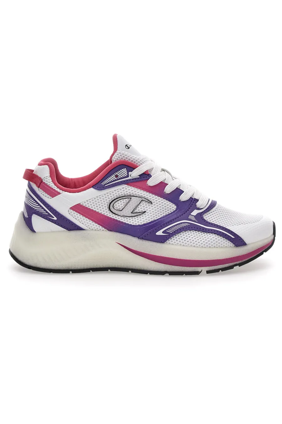 Sneakers Bianche e Viola Con Mesh Vibe-CHAMPION Outlet