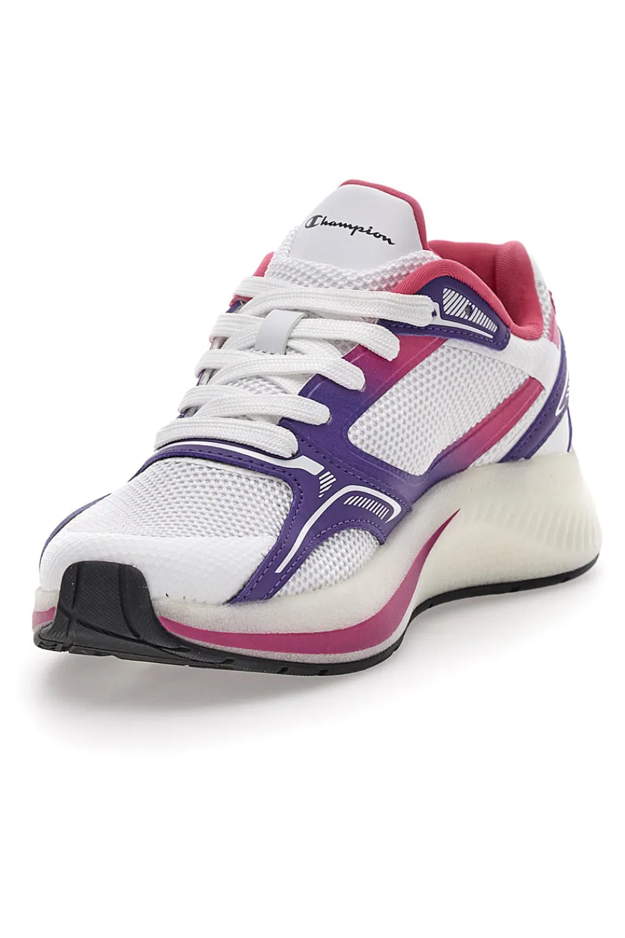 Sneakers Bianche e Viola Con Mesh Vibe-CHAMPION Outlet