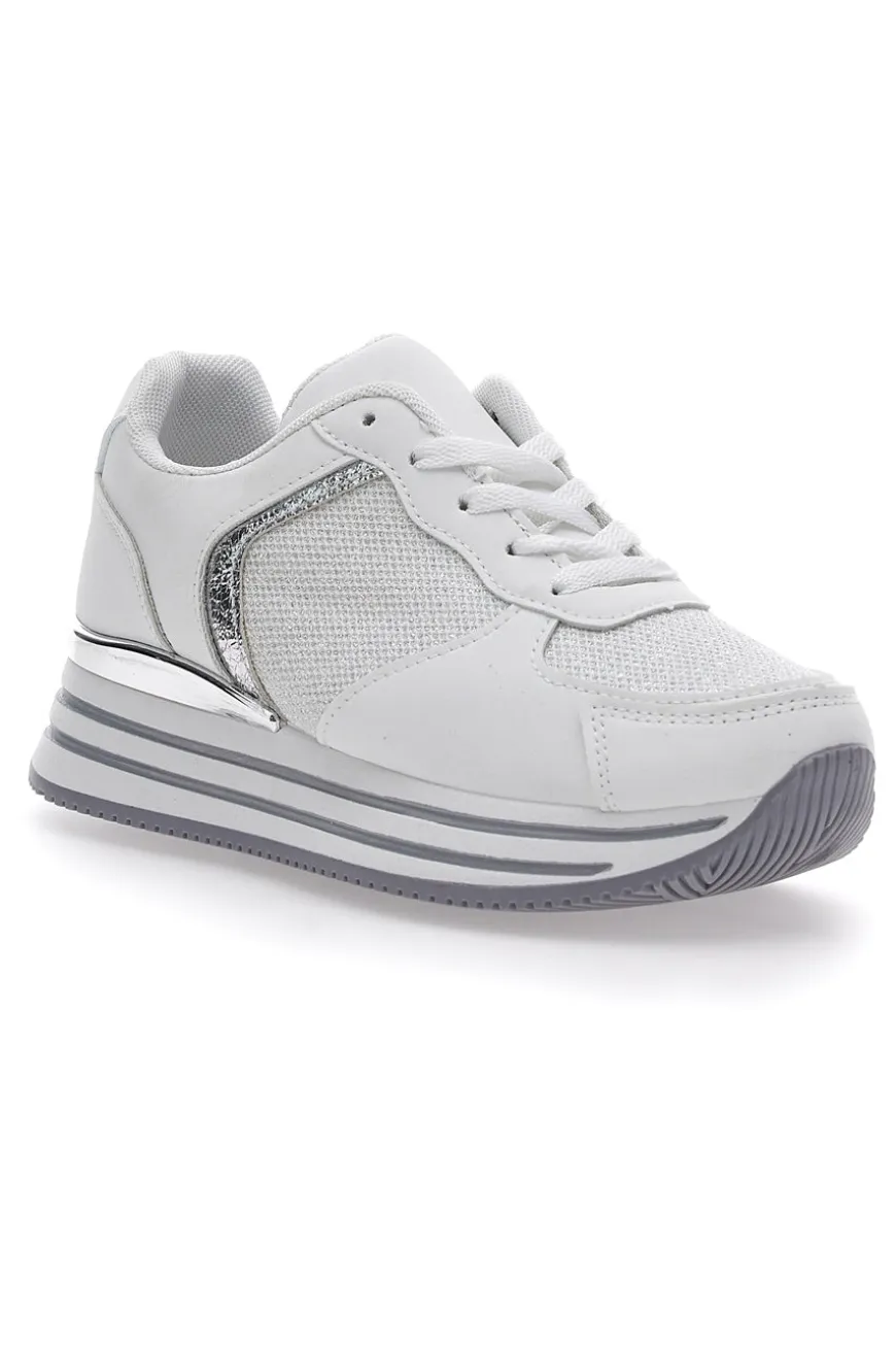 Sneakers Bianche Flatform Cafè Cost 231