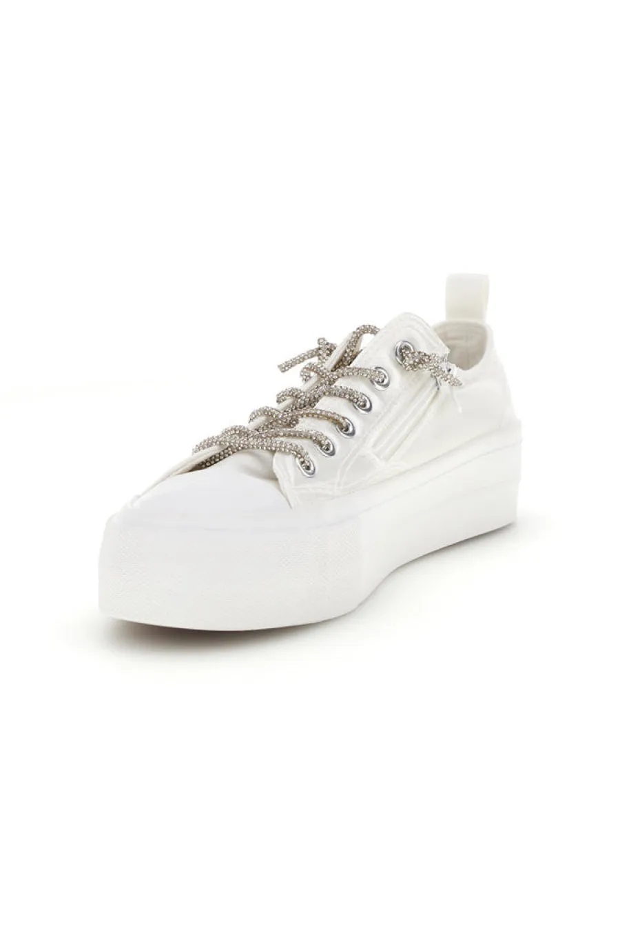 Sneakers bianche in materiale sintetico con lacci decorativi CONV3-ENERGY Online