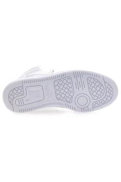 Sneakers bianche mid-cut tomaia forata Puma Rebound V6