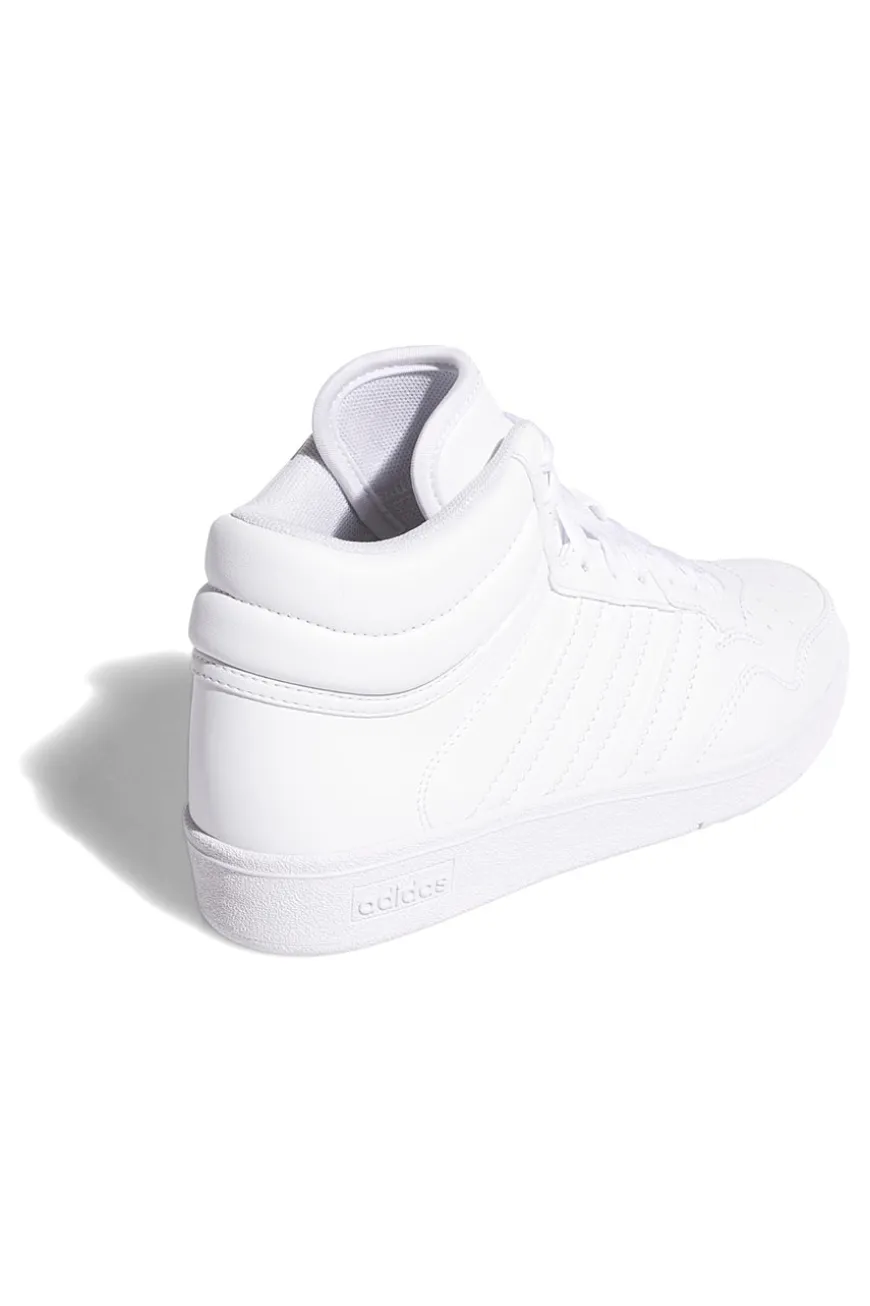 Sneakers bianche mid design pulito Adidas Hoops 4.0 Mid J