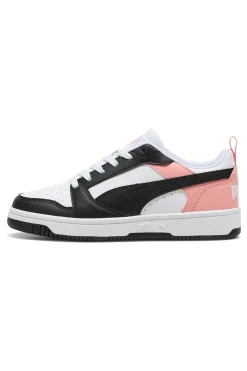 Sneakers bianche, nere e rosa Rebound V6 Lo-PUMA New