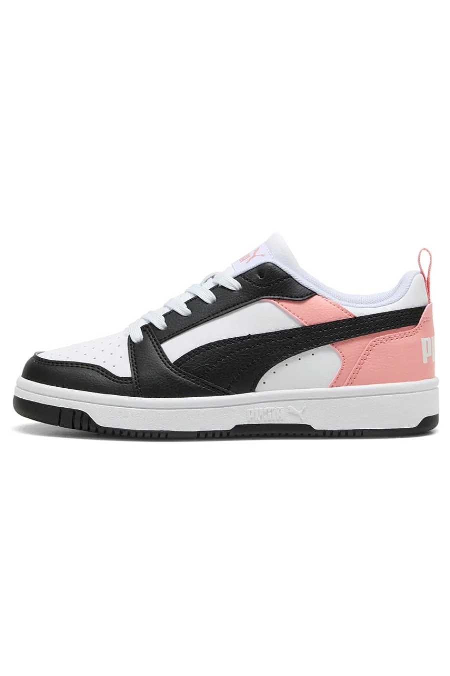 Sneakers bianche, nere e rosa Rebound V6 Lo-PUMA New