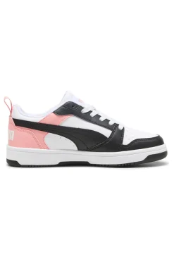 Sneakers bianche, nere e rosa Rebound V6 Lo-PUMA New