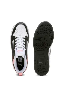 Sneakers bianche, nere e rosa Rebound V6 Lo-PUMA New