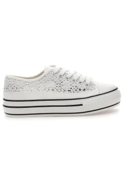 Sneakers bianche platform con dettagli a contrasto E108-ENERGY Sale