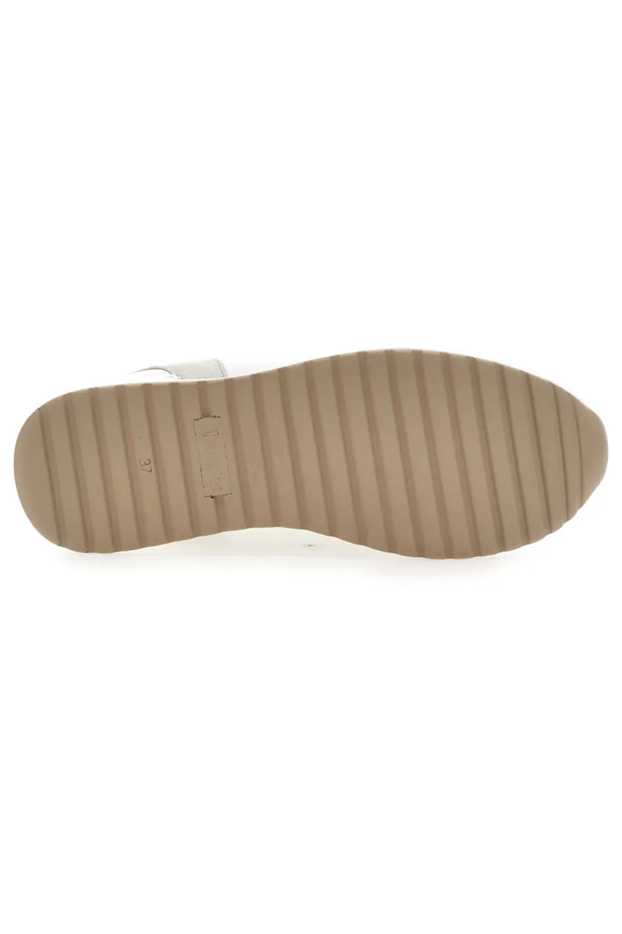 Sneakers bianche traforate con dettagli oro e zeppa 478IN-INBLU Clearance