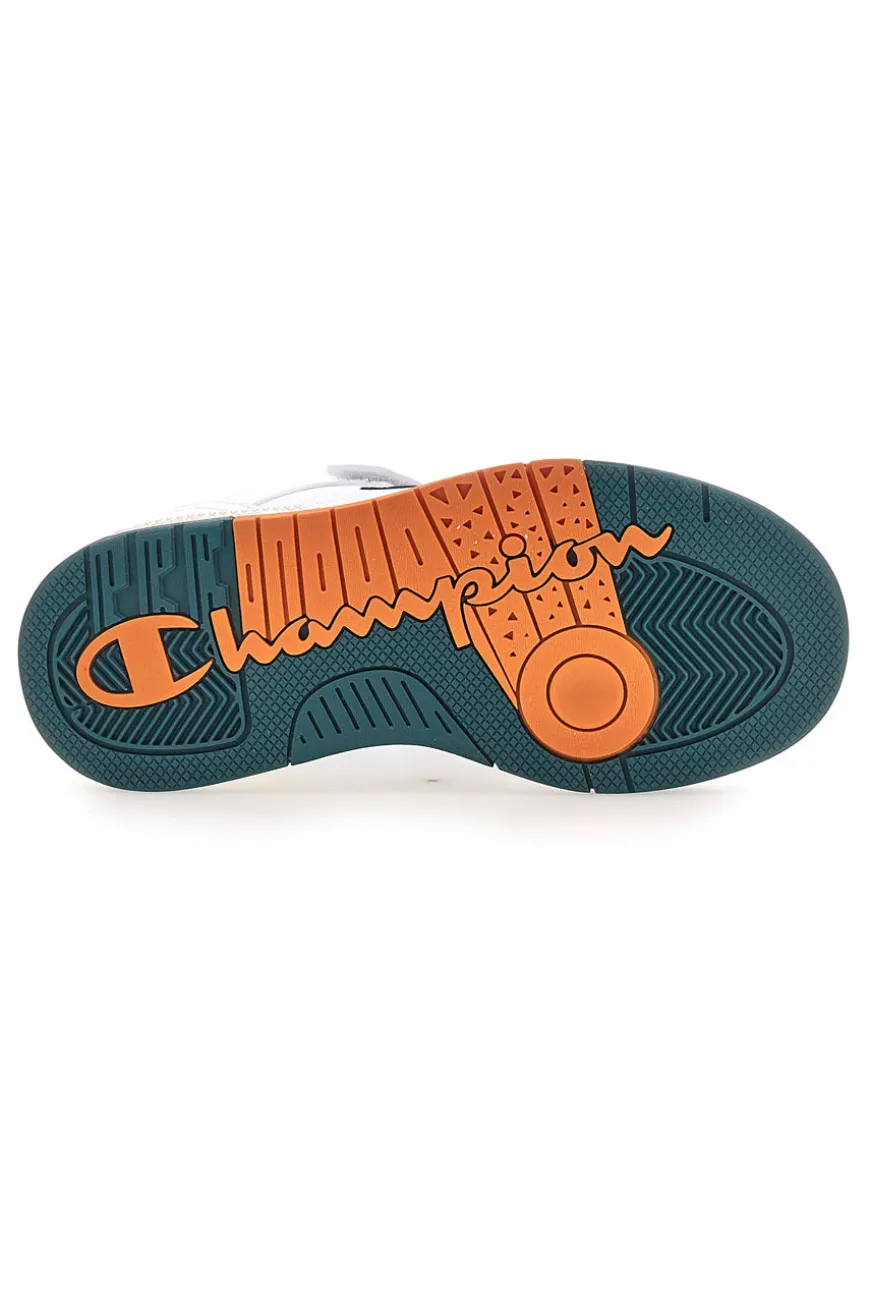 Sneakers bianco dettagli verdi e arancioni Champion Rd18 Heritage Evolve B Ps