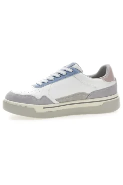 Sneakers Bianco e Azzurro platform in pelle Casey-PITTARELLO CAPSULE