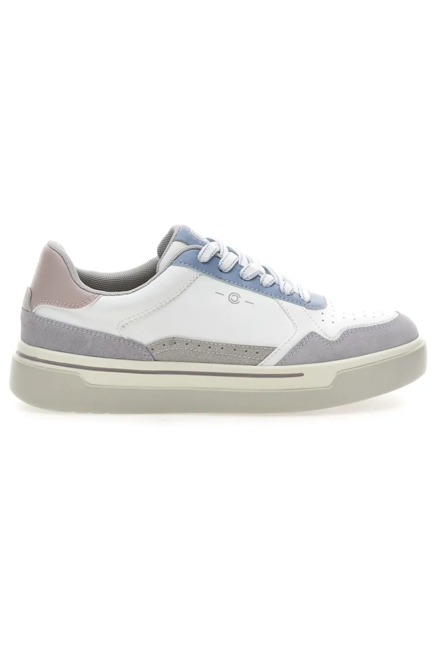 Sneakers Bianco e Azzurro platform in pelle Casey-PITTARELLO CAPSULE