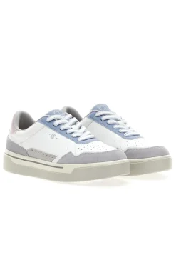 Sneakers Bianco e Azzurro platform in pelle Casey-PITTARELLO CAPSULE