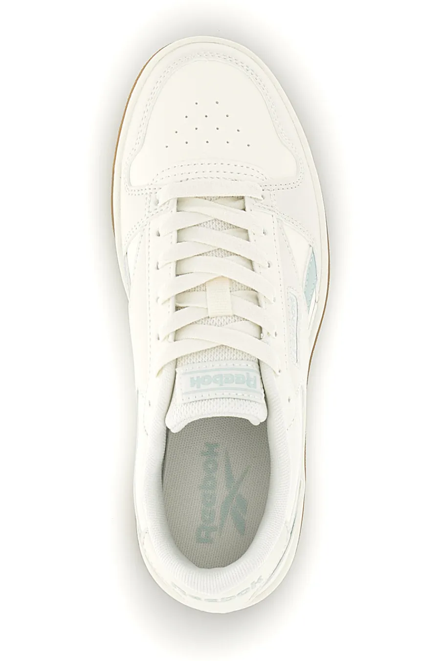 Sneakers bianco in pelle sintetica con dettagli verde acqua Match Prime V2-REEBOK Outlet