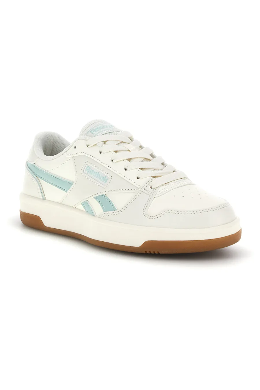 Sneakers bianco in pelle sintetica con dettagli verde acqua Match Prime V2-REEBOK Outlet