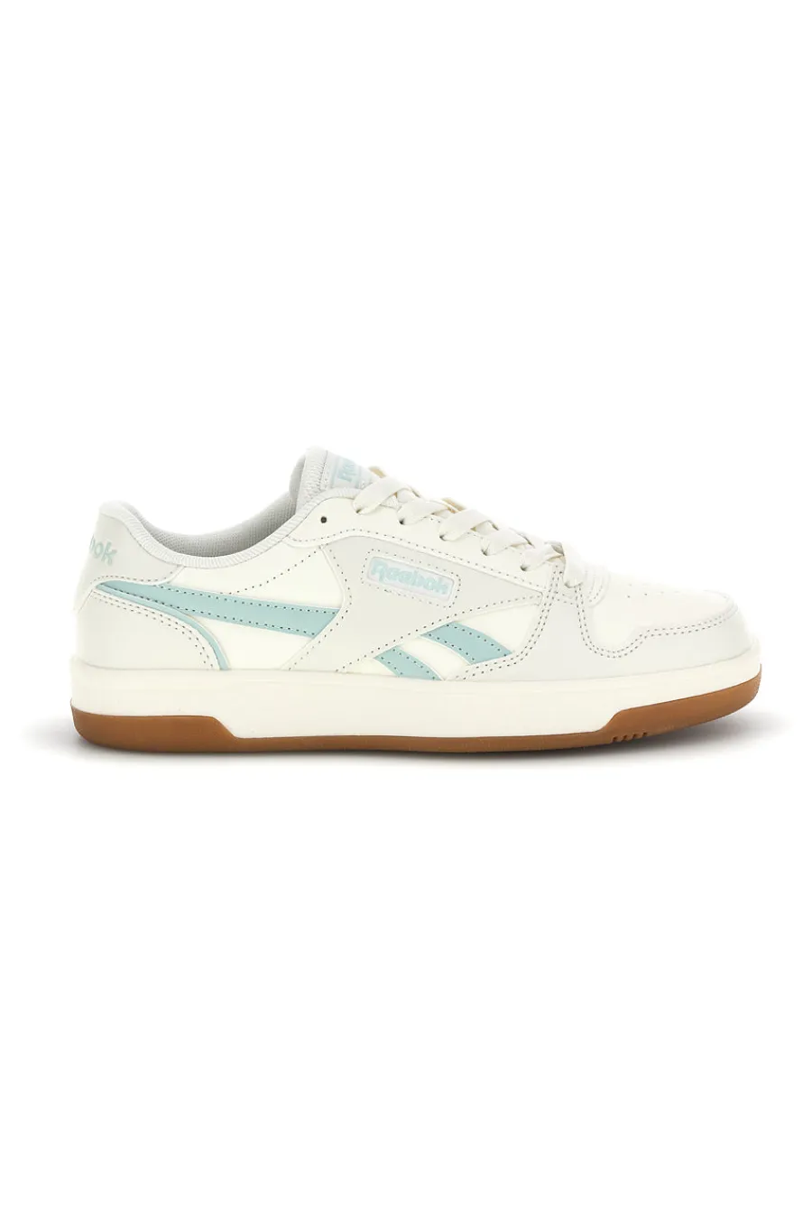 Sneakers bianco in pelle sintetica con dettagli verde acqua Match Prime V2-REEBOK Outlet