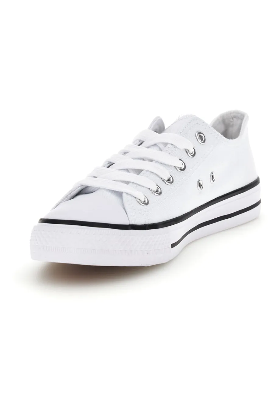 Sneakers in tela stringate basse 8011-2T2L Outlet
