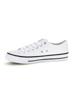 Sneakers in tela stringate basse 8011-2T2L Outlet