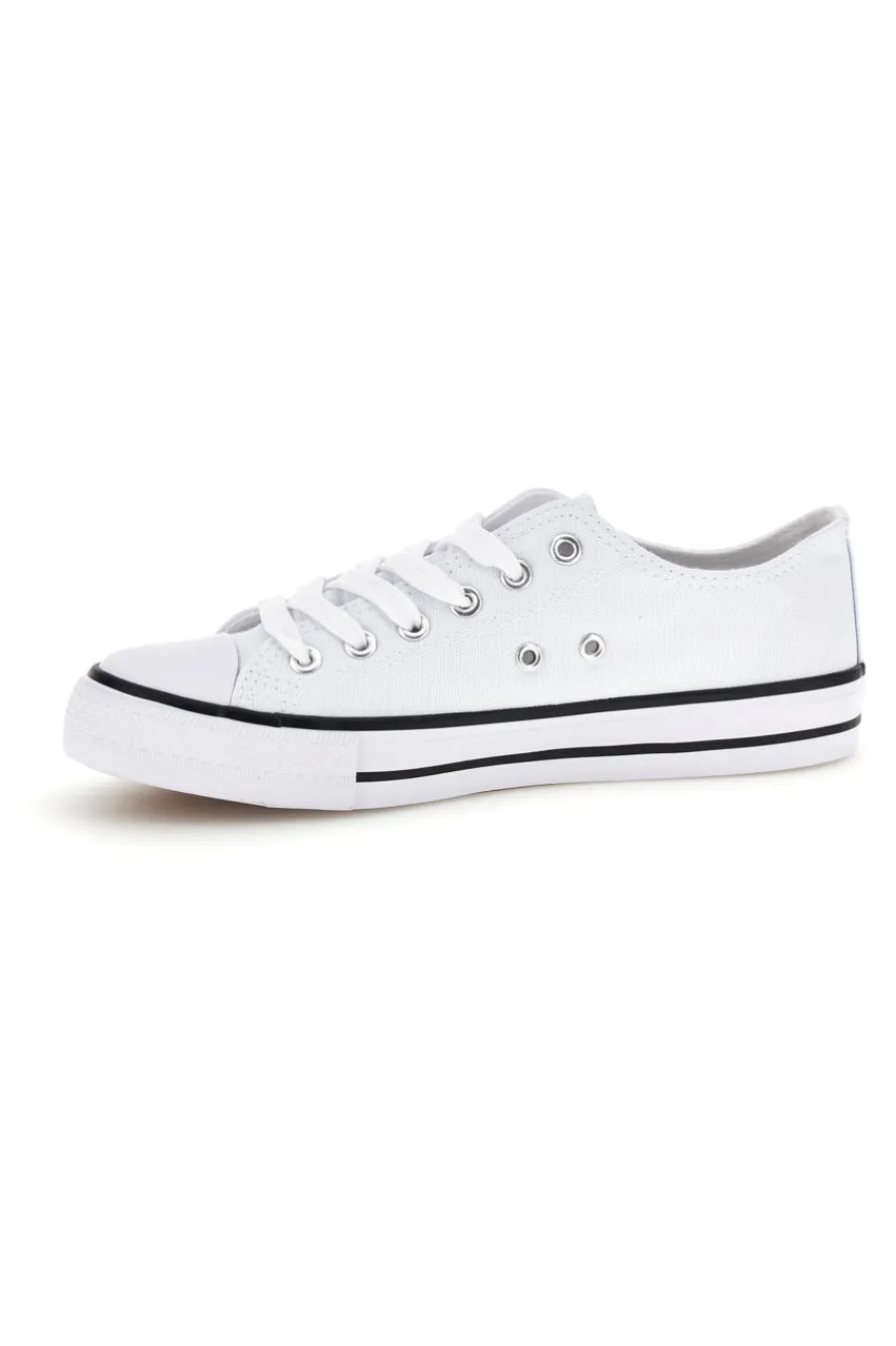 Sneakers in tela stringate basse 8011-2T2L Outlet