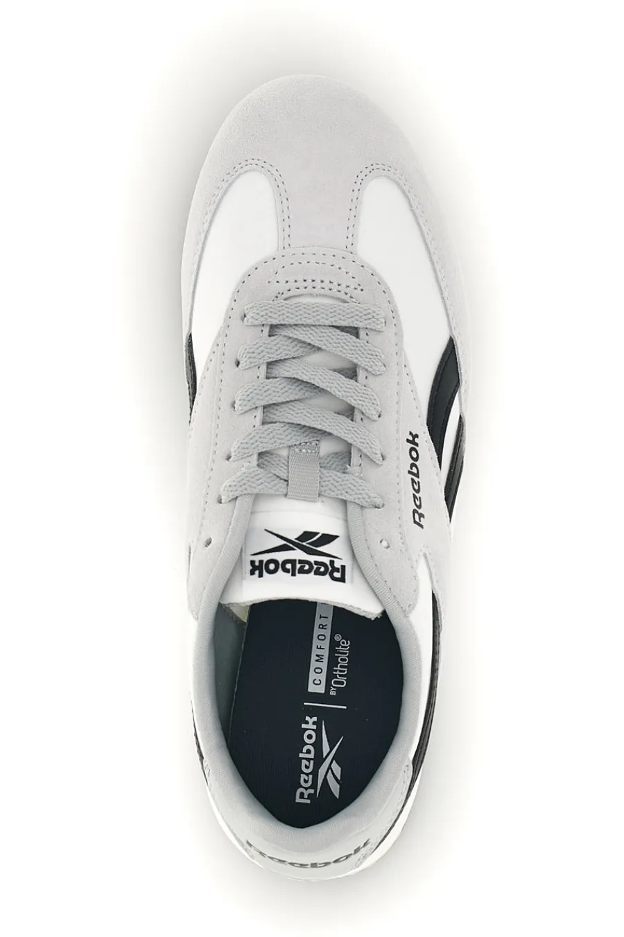 Sneakers bianco in tessuto con inserti grigio chiaro World 70-REEBOK