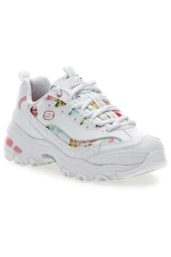 Sneakers bianco multicolor Memory Foam D'lites Blooming Fields-SKECHERS Discount