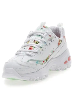 Sneakers bianco multicolor Memory Foam D'lites Blooming Fields-SKECHERS Discount