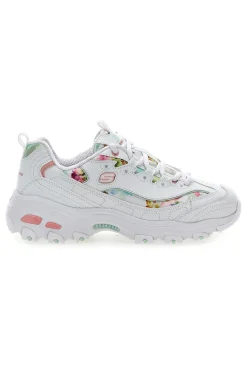 Sneakers bianco multicolor Memory Foam D'lites Blooming Fields-SKECHERS Discount