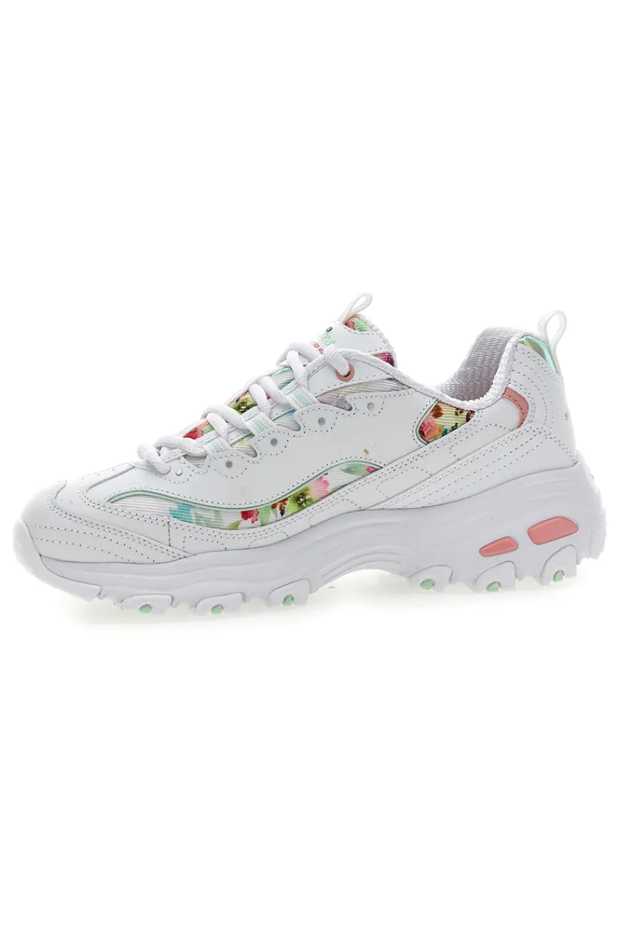 Sneakers bianco multicolor Memory Foam D'lites Blooming Fields-SKECHERS Discount