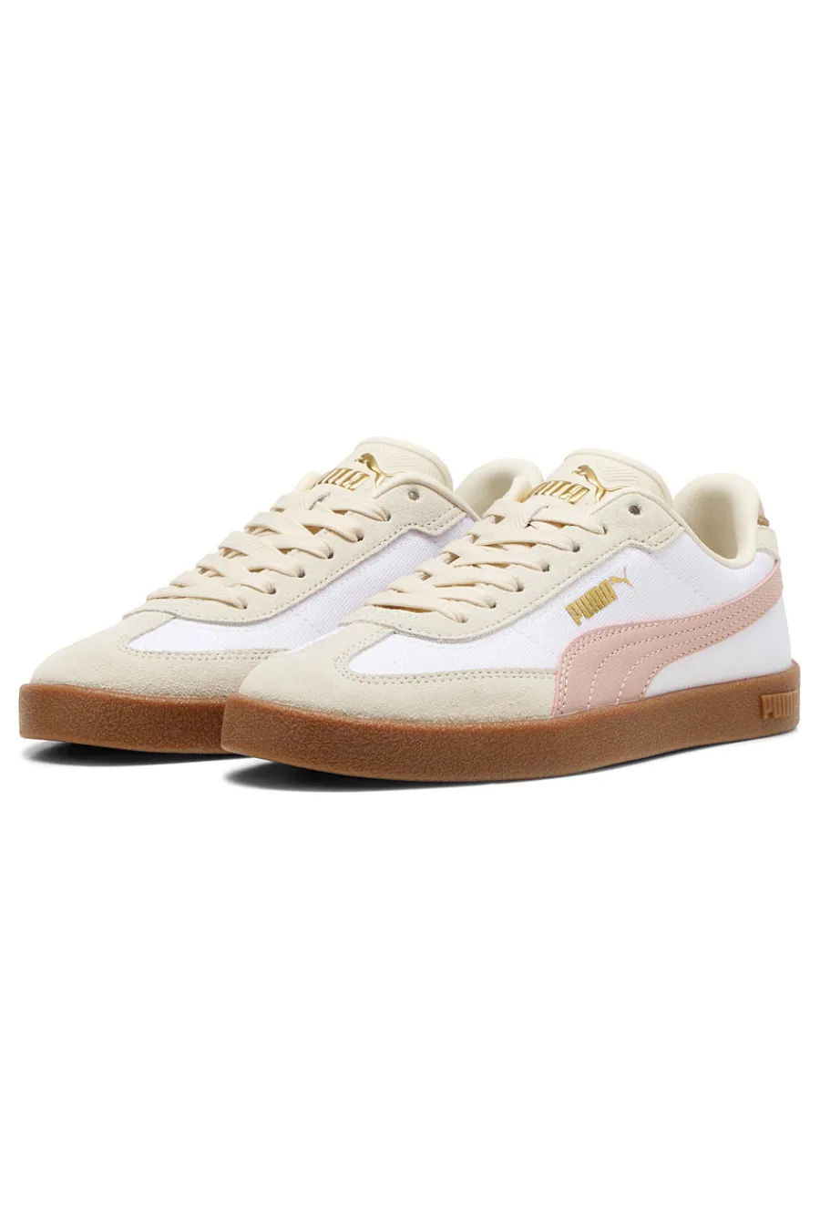 Sneakers bianco rosa in tessuto e pelle Club II Era Cv-PUMA Hot