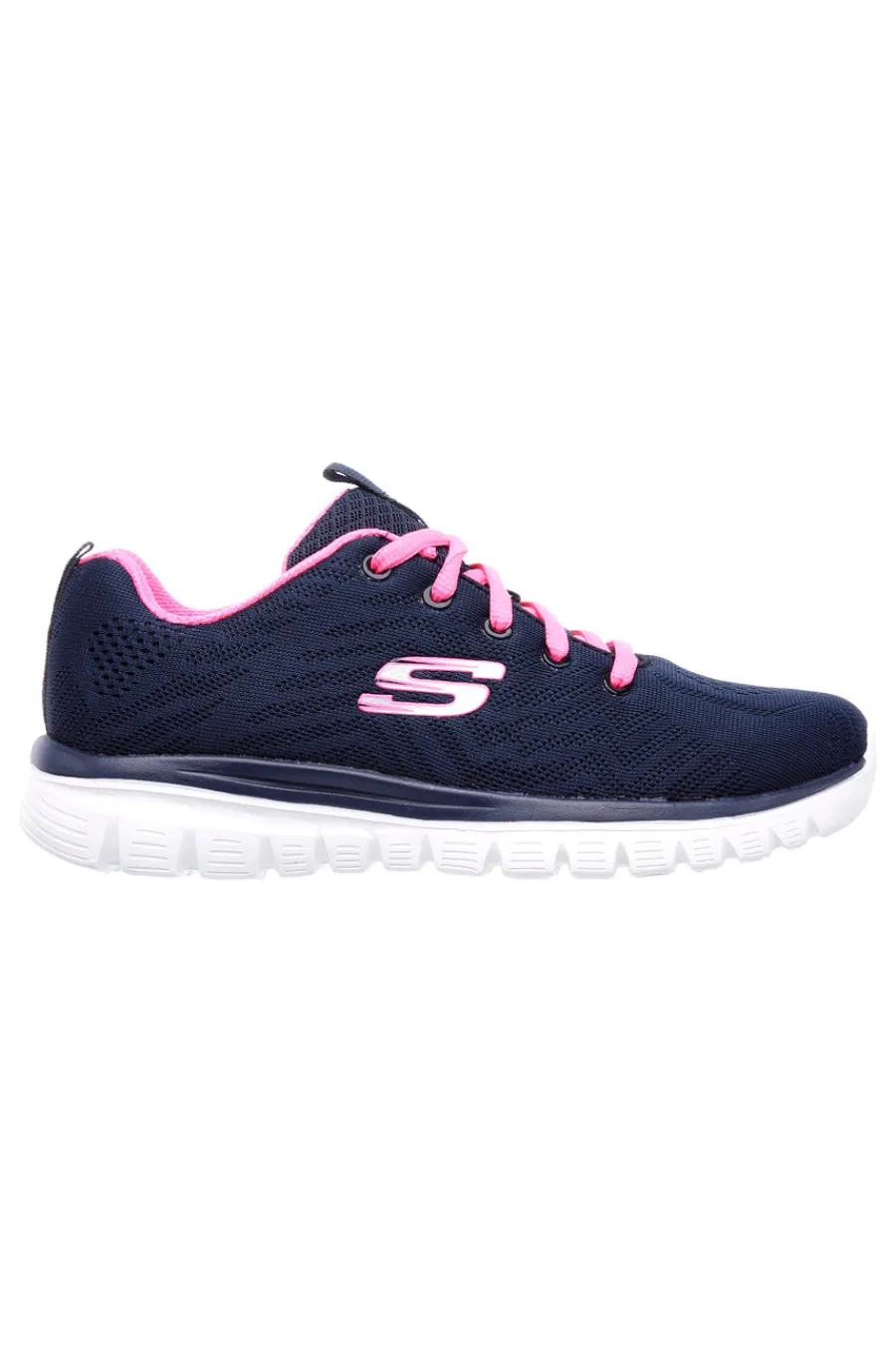 Sneakers con dettagli rosa in mesh e Memory Foam Graceful Get Connected-SKECHERS