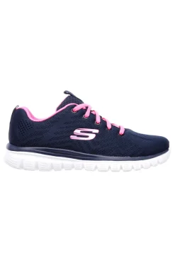 Sneakers con dettagli rosa in mesh e Memory Foam Graceful Get Connected-SKECHERS