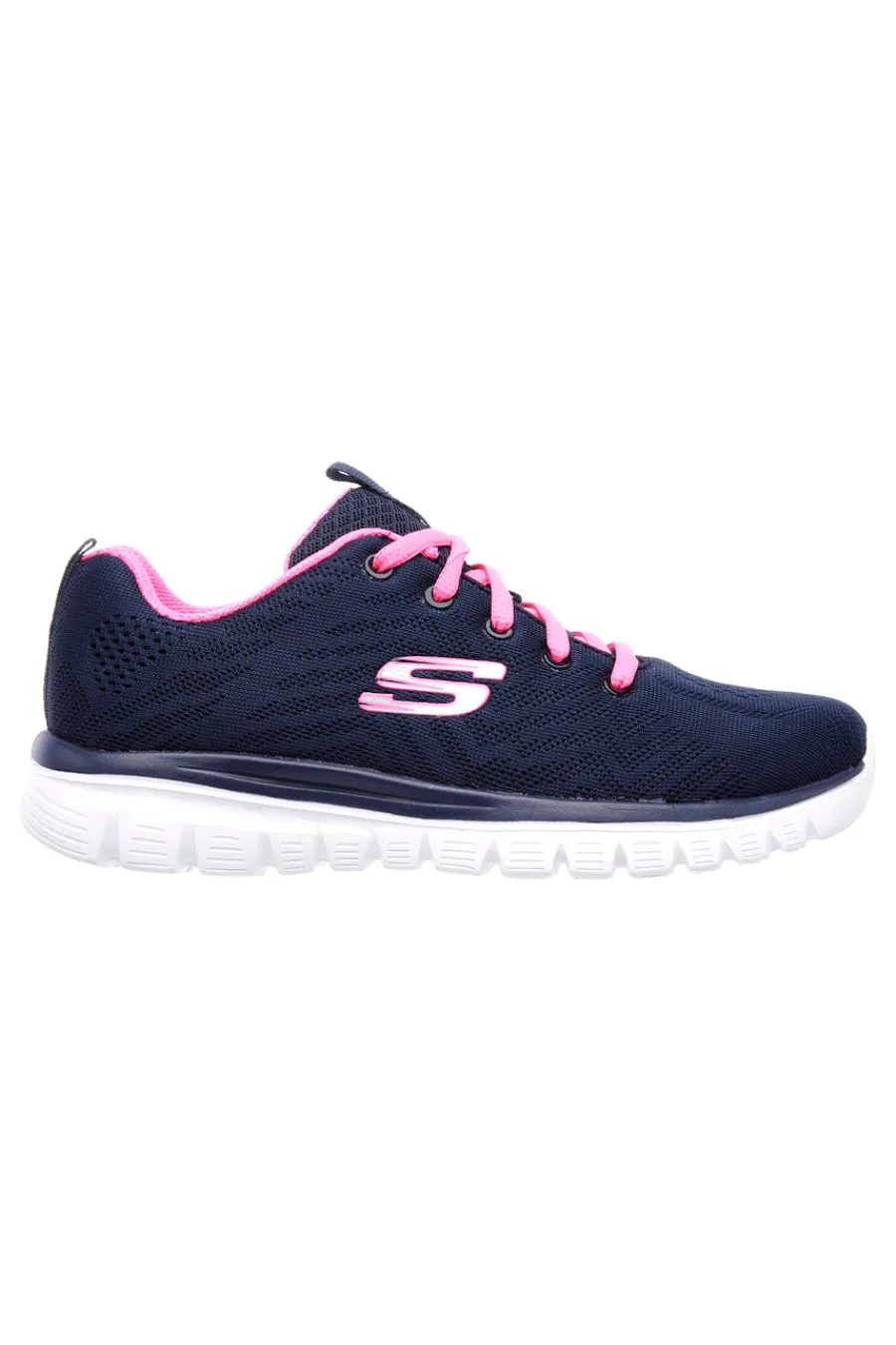 Sneakers con dettagli rosa in mesh e Memory Foam Graceful Get Connected-SKECHERS