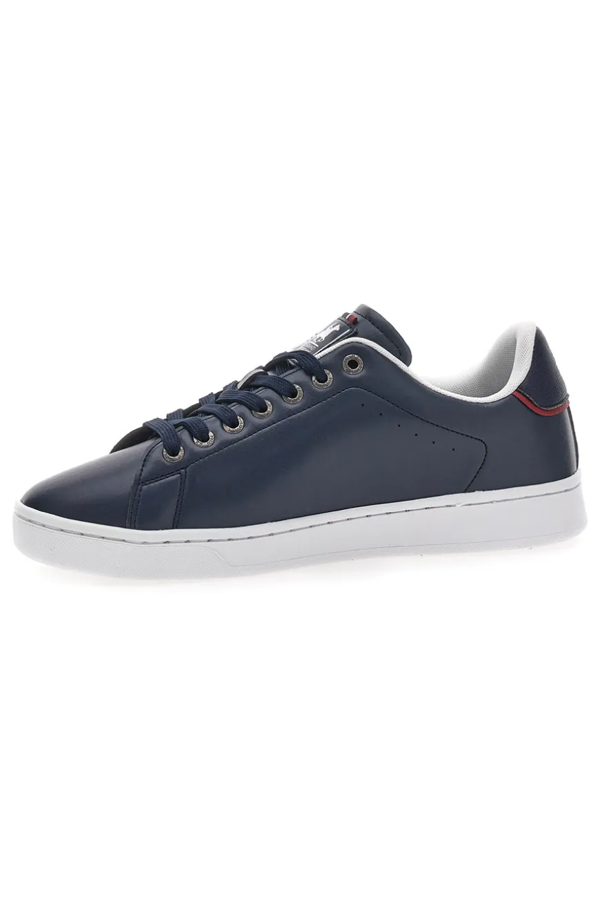 Sneakers Blu con Logo Laterale Rosso U.S. POLO CLUB EMPIRE LTX