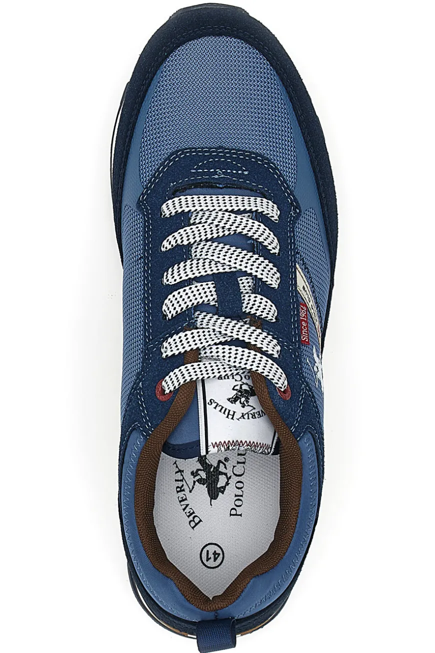 Sneakers Blu con Tomaia in Mesh Beverly Mix BEVERLY HILLS POLO CLUB