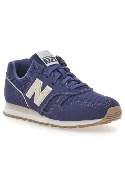 Sneakers blu con tomaia in pelle 373-NEW BALANCE