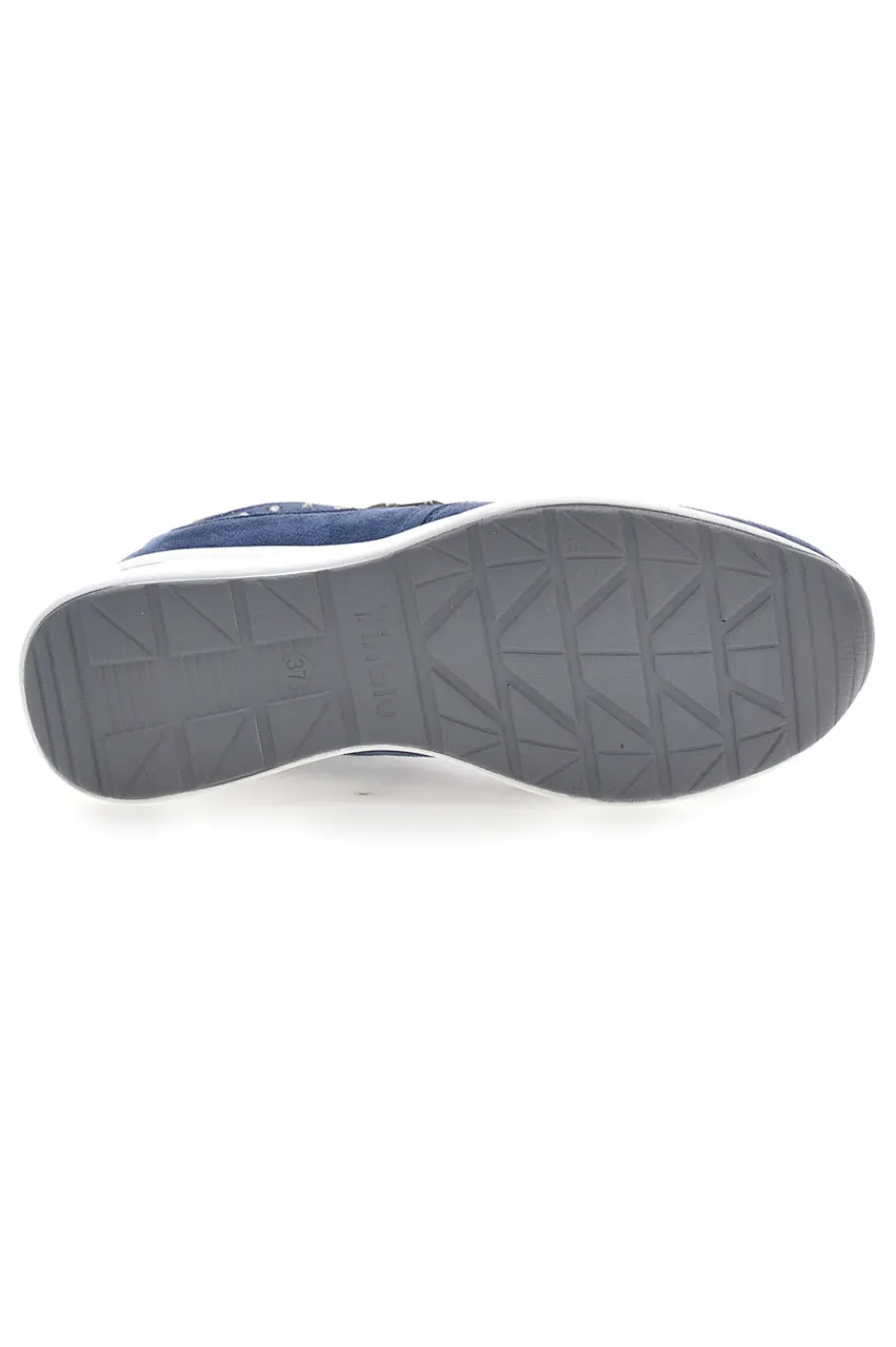 Sneakers blu con zip e dettagli metallizzati 488IN-INBLU Clearance