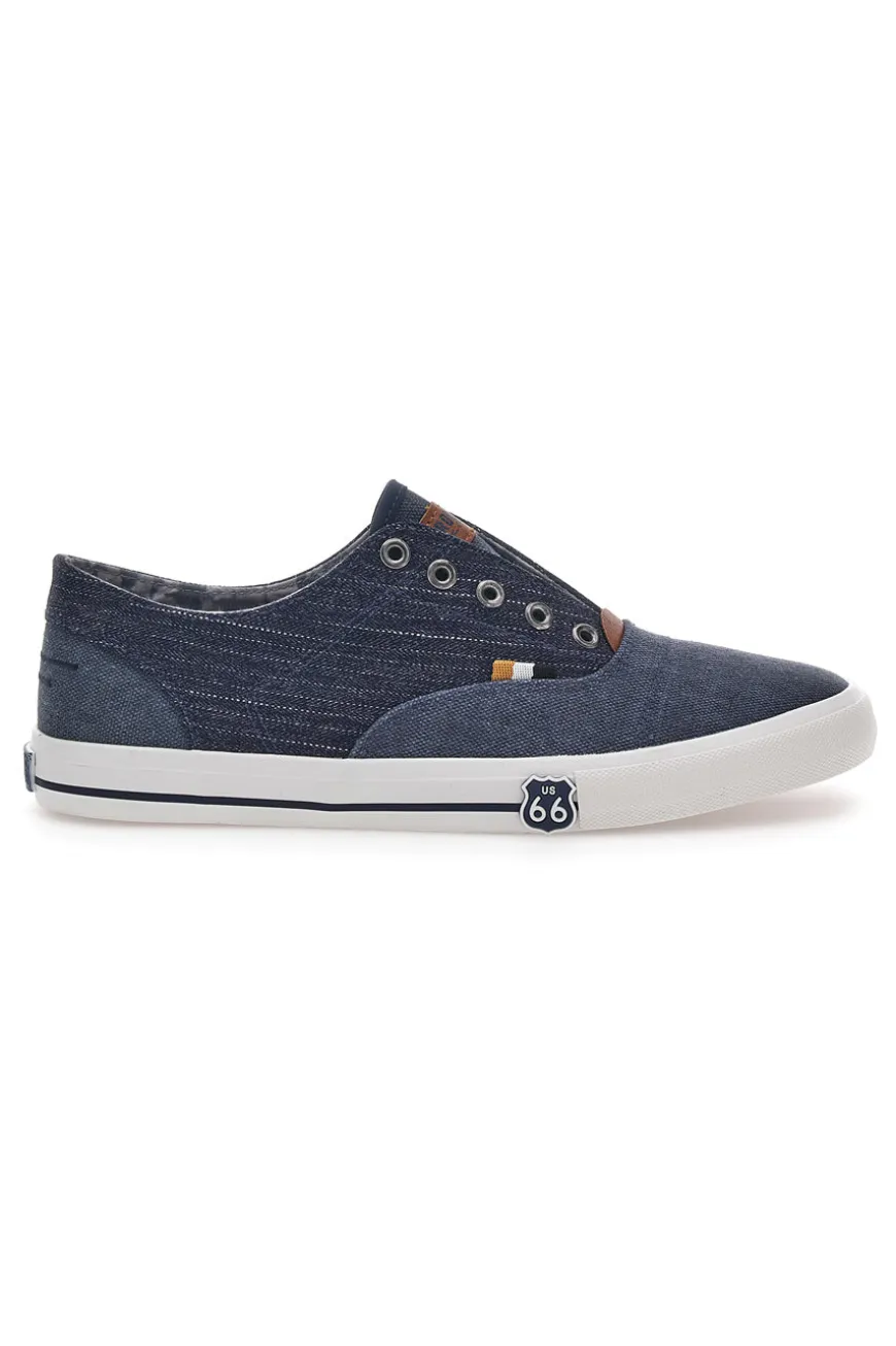 Sneakers Blu Jeans Slip-On Senza Lacci Route 66 01819