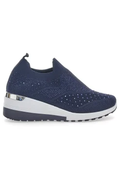 Sneakers Blu Slip-On 433-PRIMA RIGA Outlet