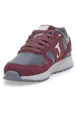 Sneakers bordeaux in pelle e materie sintetiche C200 Lady 2520-JOMA