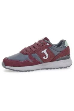 Sneakers bordeaux in pelle e materie sintetiche C200 Lady 2520-JOMA