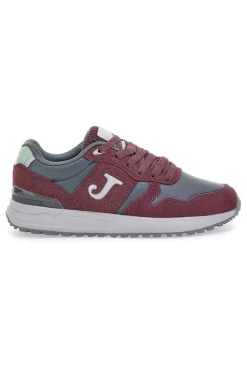 Sneakers bordeaux in pelle e materie sintetiche C200 Lady 2520-JOMA