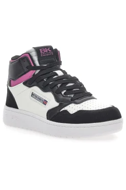Sneakers Noors Mid Nere-Bianche-BRITISH KNIGHTS Discount