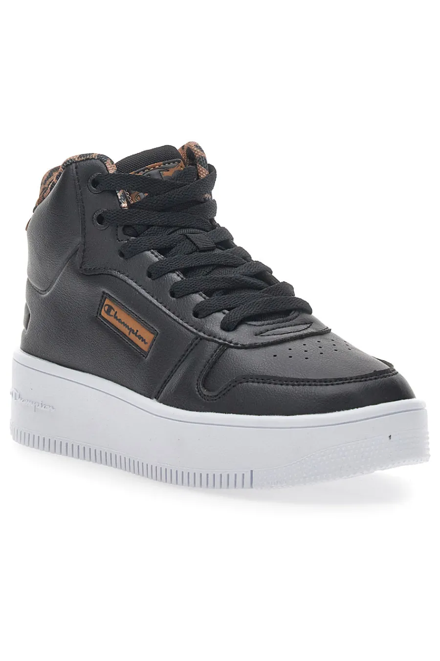 Sneakers con Flatform Rebound Plat Mid Animalier Nere-CHAMPION Clearance