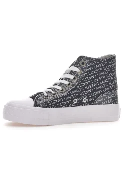 Sneakers Con Flatform 123 Nere-LANCETTI Discount